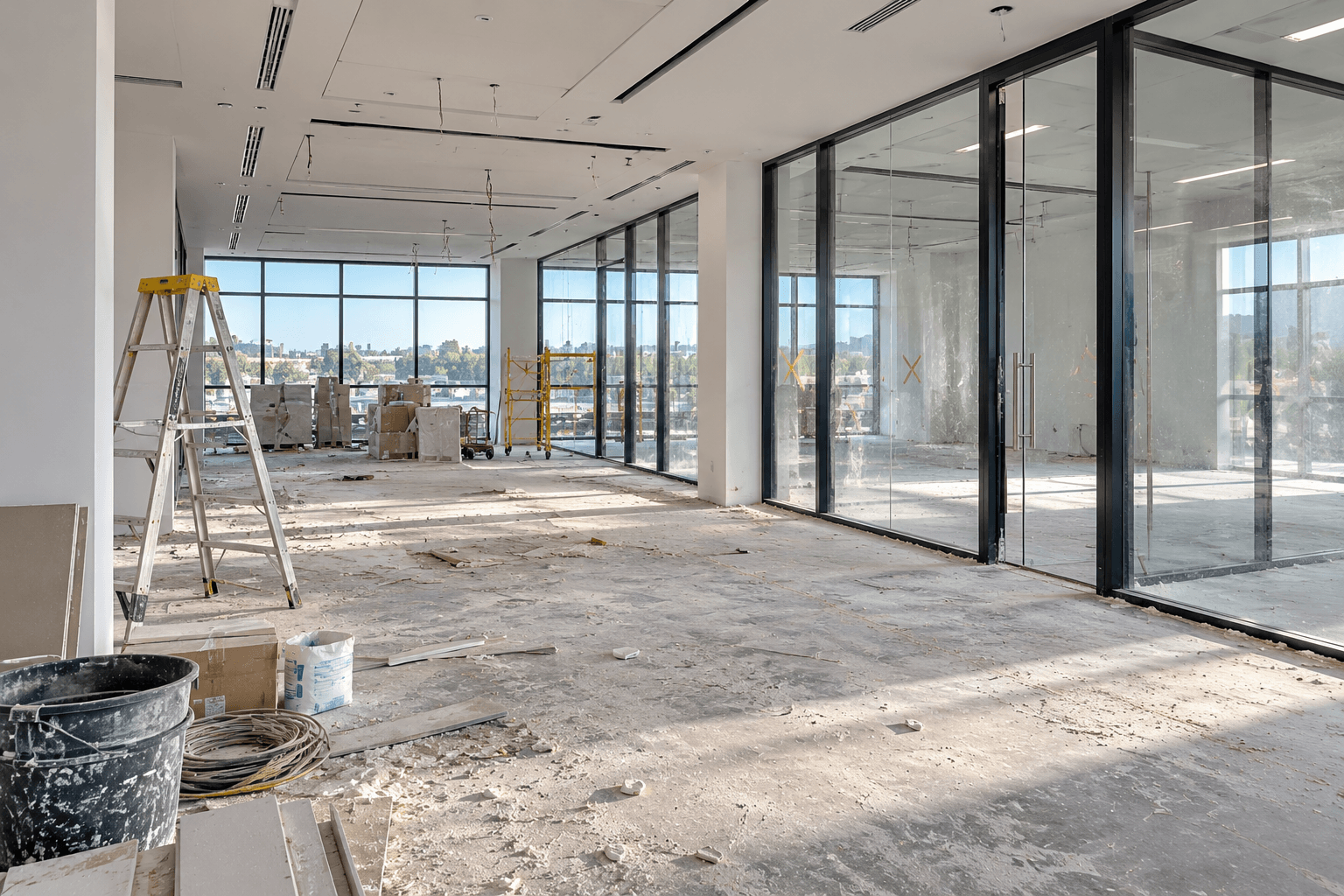 Dusty Modern Office Renovation