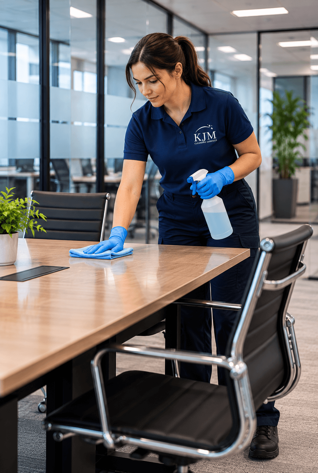 Professional Office Table Cleaning